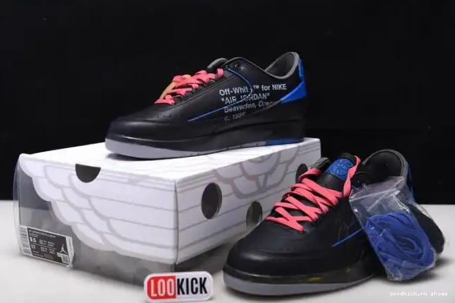 Rep Retro Black Off-White Low SP DJ4375-004 Jordan 2 Blue 0621